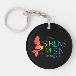 Die Sirenen der Sin Rainbow-Logo-Schlüsselkette Schlüsselanhänger