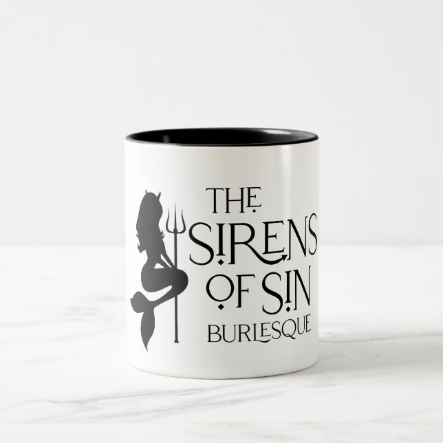 Die Sirenen der Sin-Tasse Zweifarbige Tasse (Mittel)