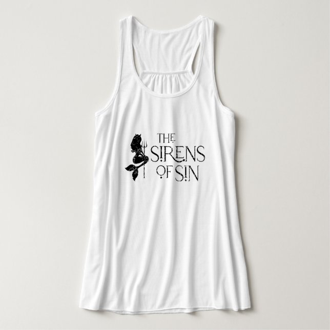 Die Sirenen des unterdrückten Logos Tank Top (Design Vorderseite)