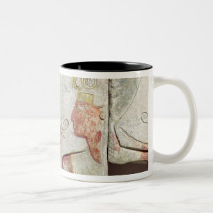 Die Sitzung des Pharaos und des Horus Zweifarbige Tasse