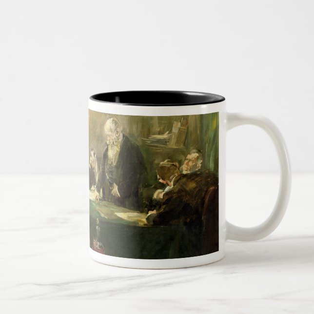 Die Sitzung des Verwaltungsrates, 1900 Zweifarbige Tasse (Rechts)