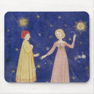 Die Sitzung von Dante und von Beatrice Mousepad