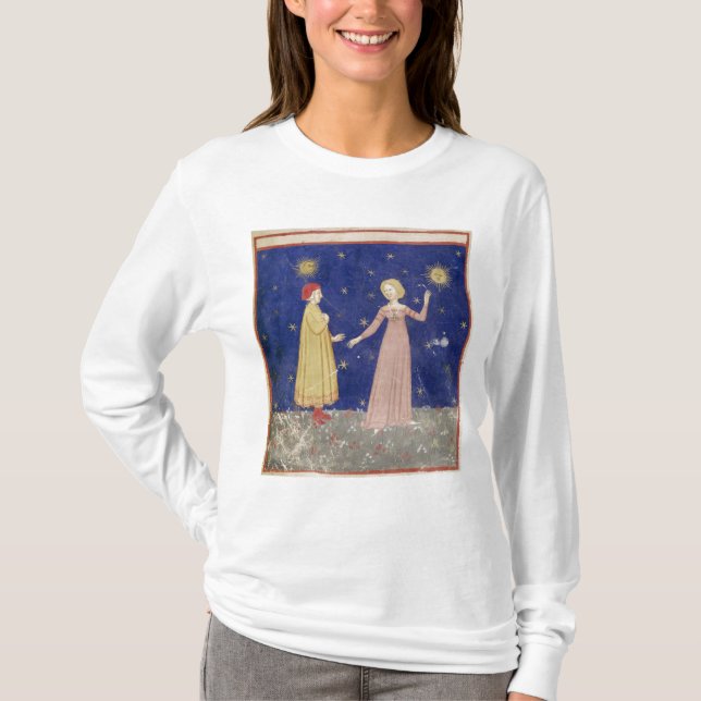 Die Sitzung von Dante und von Beatrice T-Shirt (Vorderseite)