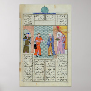 Die Sitzung von Khosro und von Chirin im Palast Poster