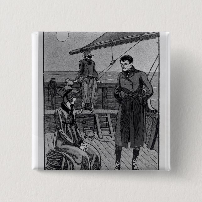 Die Sitzung zwischen Orso und Fräulein Nevil an Button (Vorderseite)