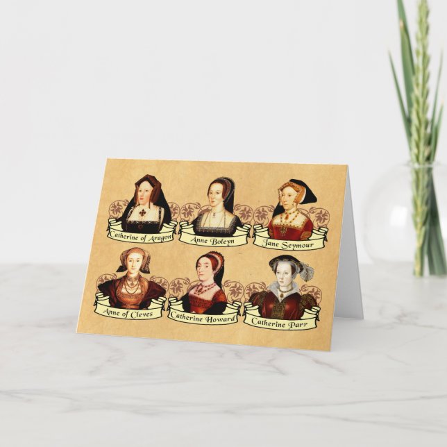 Die SIx-Ehefrauen von Henry VIII Classic Karte (Vorderseite)