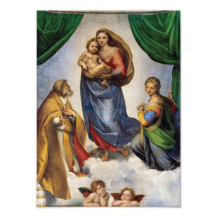 Die Sixtinische Madonna Raffael Fotodruck
