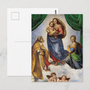 Die Sixtinische Madonna Raffael Postkarte