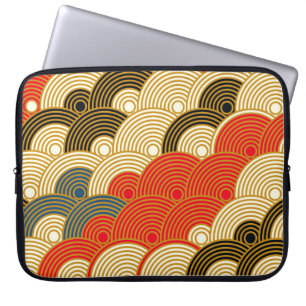 Die Skalierung der Wellen im japanischen Stil ist Laptopschutzhülle