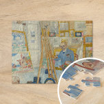 Die Skelettmalerei | James Ensor<br><div class="desc">Die Skelettmalerin (1896) von James Ensor ist ein surreales und satirisches Kunstwerk mit einem Skelett, das den Tod symbolisiert und verlobt in der Malerei ist. Die Komposition verbindet dunklen Spaß mit einem dynamischen, chaotischen Bürstenwerk, das für Ensors Stil charakteristisch ist. Das Gemälde spiegelt die Faszination des Künstlers für Mortalität, den...</div>
