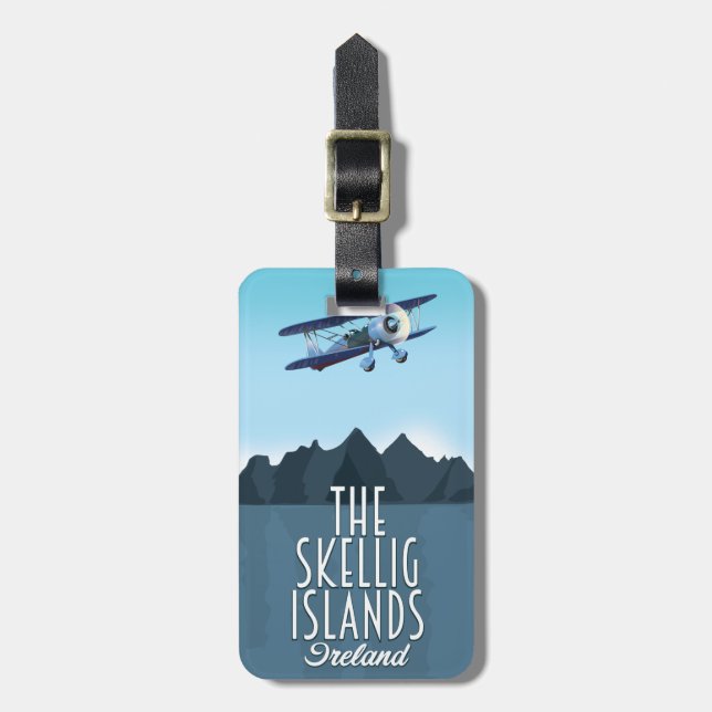 Die Skellig-Inseln Gepäckanhänger (Vorderseite vertikal)