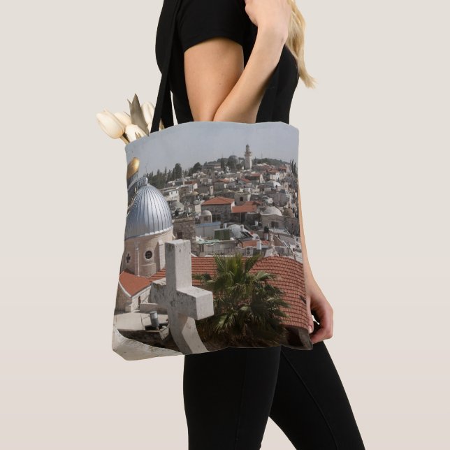 Die Skyline des alten Jerusalems Tasche (Von Nahem)