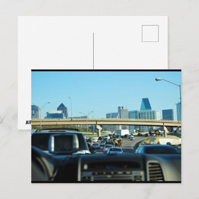 Die Skyline jagen Postkarte (Vorne/Hinten)