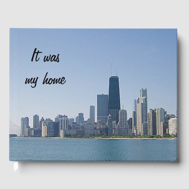 Die Skyline von Chicago Gästebuch (Vorderseite)