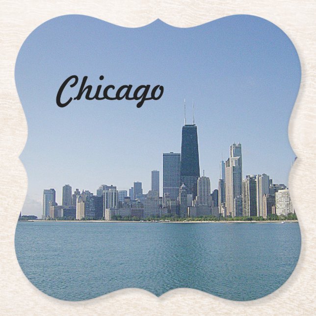 Die Skyline von Chicago Untersetzer (Vorderseite)