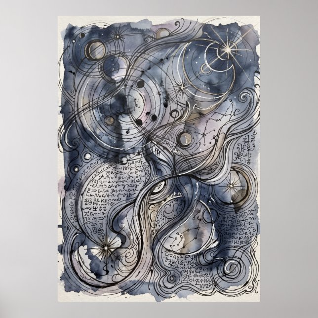 Die Slate River of Hidden Faces Wandkunst Poster (Vorne)