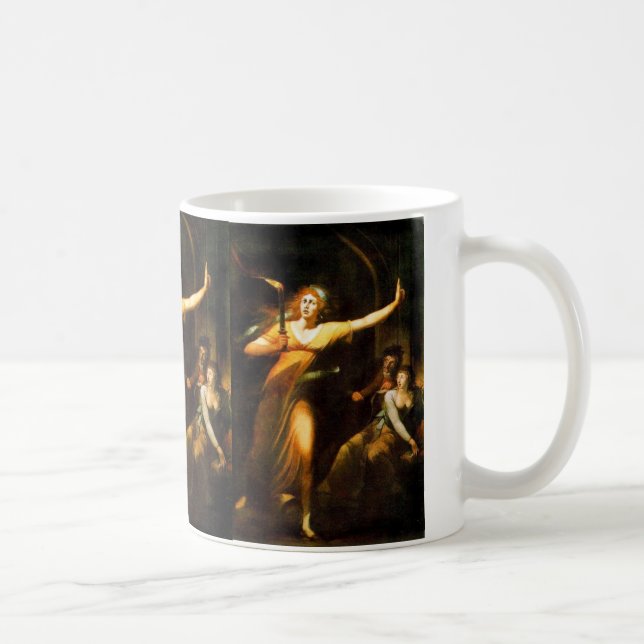 Die Sleepwalking Dame Macbeth By Füssli Johann Hei Kaffeetasse (Rechts)