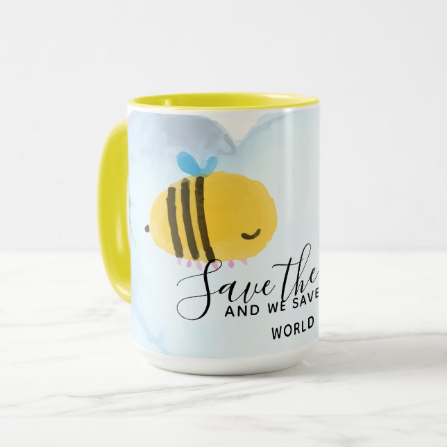 Die Slogans der Personalisierten Bienen-Quotes-Red Tasse (Vorderseite Links)