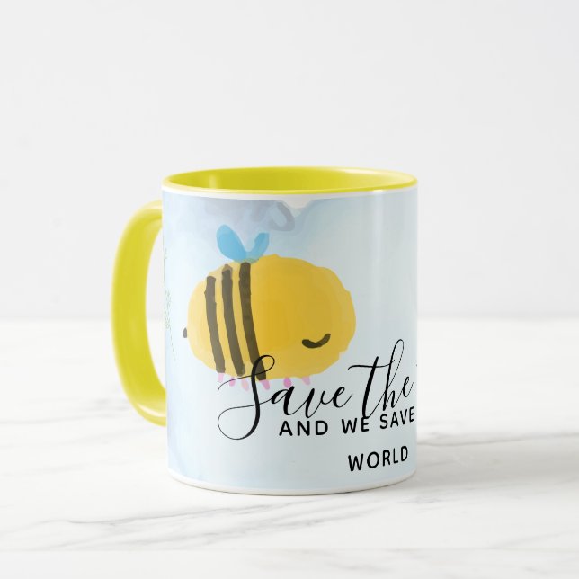 Die Slogans der Personalisierten Bienen-Quotes-Red Tasse (Vorderseite Links)