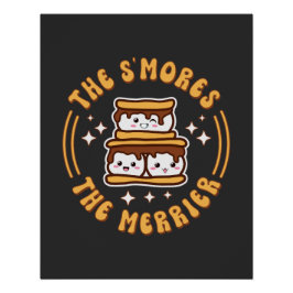 Die S'mores Der Merrier Funny Kawaii Camping Gesch Poster