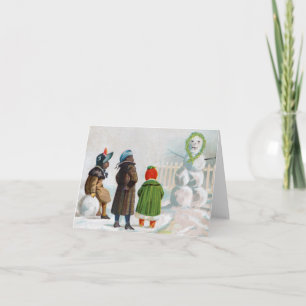 Die Snowman Note Card Feiertagskarte