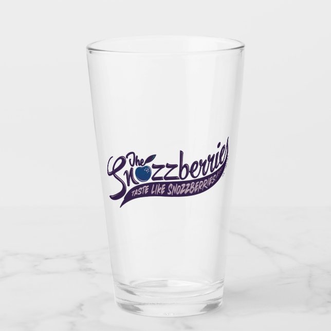 Die Snozzbeeren schmecken wie Snozzbeeren! Glas (Vorderseite)
