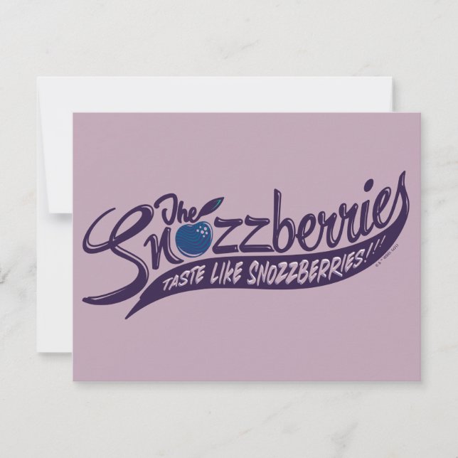 Die Snozzbeeren schmecken wie Snozzbeeren! Mitteilungskarte (Vorderseite)