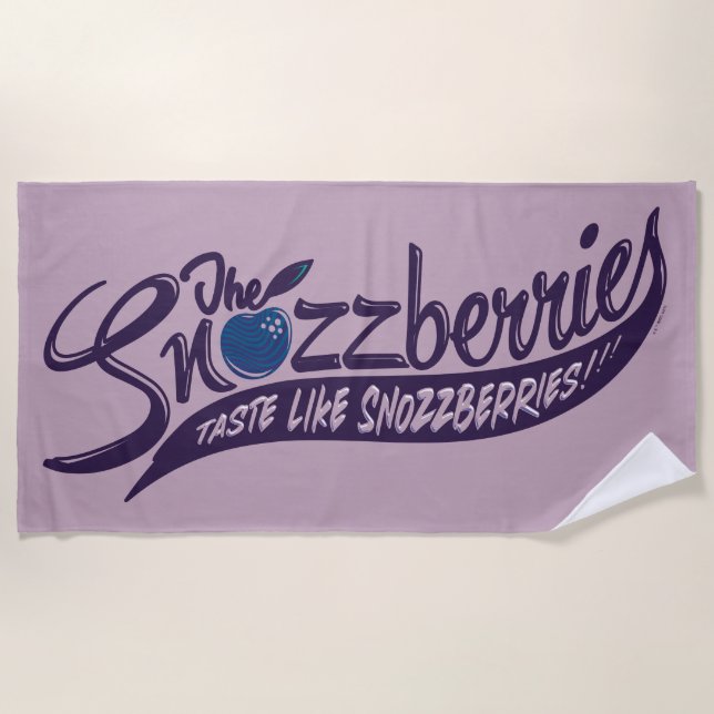 Die Snozzbeeren schmecken wie Snozzbeeren! Strandtuch (Vorderseite)