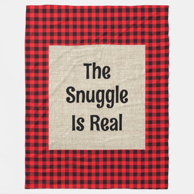 Die Snuggle ist ein echter großer Fleecebanket Fleecedecke (Vorderseite)