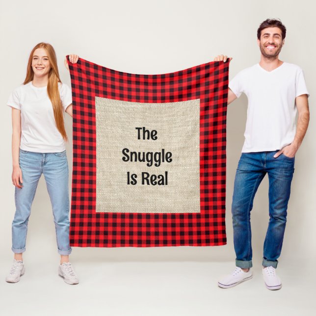 Die Snuggle ist ein echtes mitteles Fleecebanket Fleecedecke (Beispiel)