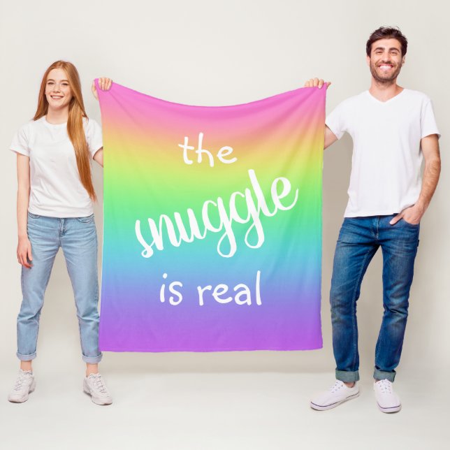 Die Snuggle ist ein richtiges Funny Rainbow Fleece (Beispiel)