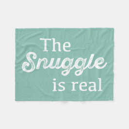 Die Snuggle ist wirklich Aquamarin Zickzack Fleecedecke