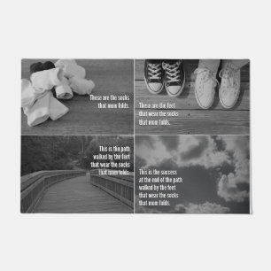 Die Socken, die Mama faltet - Wäscherei-Raum-Matt Fußmatte