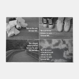 Die Socken, die Mama faltet - Wäscherei-Raum-Matte Fußmatte