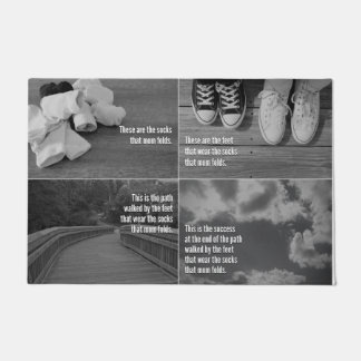 Die Socken, die Mama faltet - Wäscherei-Raum-Matte Fußmatte
