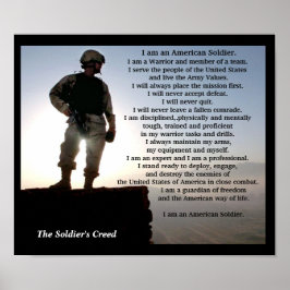 Die Soldaten schufen den militärischen Krieger Eth Poster