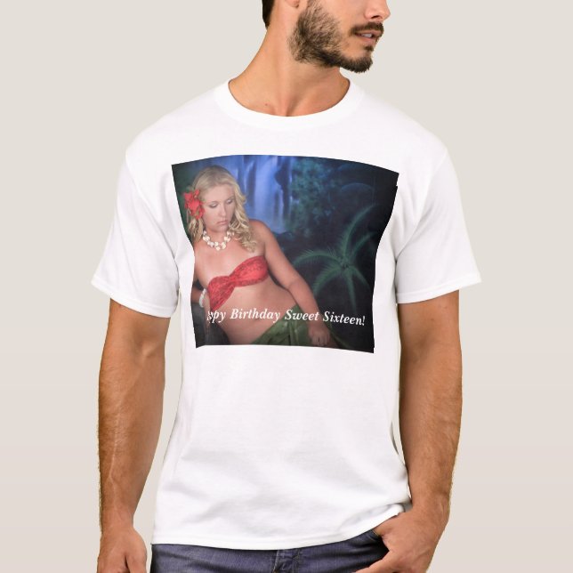 Die Sommer-Brandung, Weigand, C896-t, glückliches T-Shirt (Vorderseite)