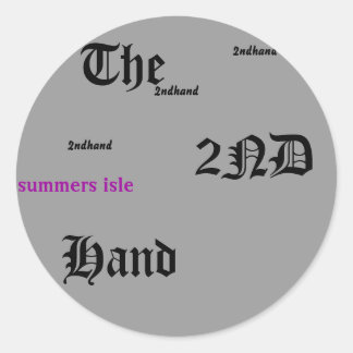 Die, Sommer Insel , 2ndhand, 2ndhand, 2ndhand, 2nd Runder Aufkleber