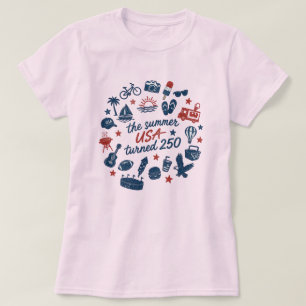 Die Sommer-USA-250-Feier T-Shirt