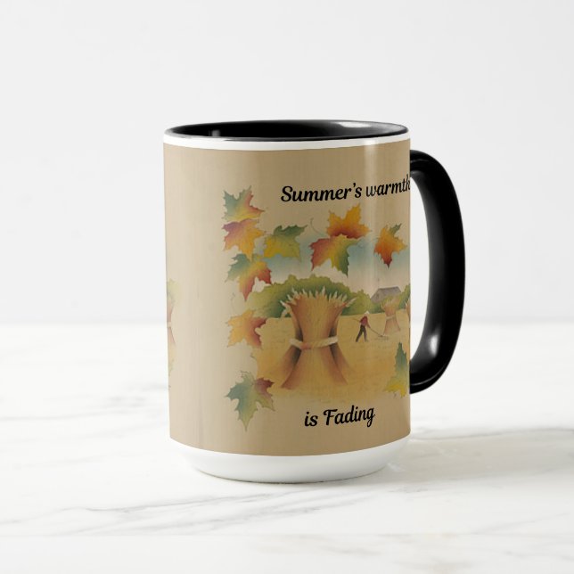 Die Sommerhitze verblasst. Tasse (VorderseiteRechts)