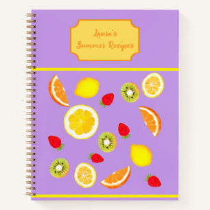 Die Sommerküche - bunte Sommerfrüchte Notizbuch