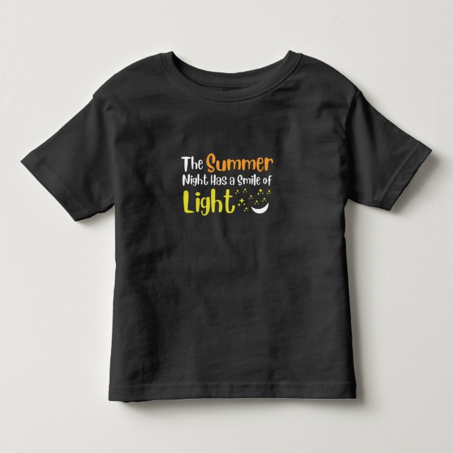 Die Sommernacht hat ein Lächeln von Kleinkind T-sh Kleinkind T-shirt (Vorderseite)