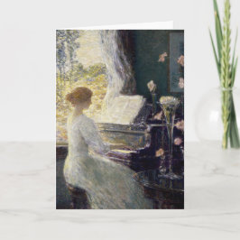 Die Sonata | Childe Hassam Karte