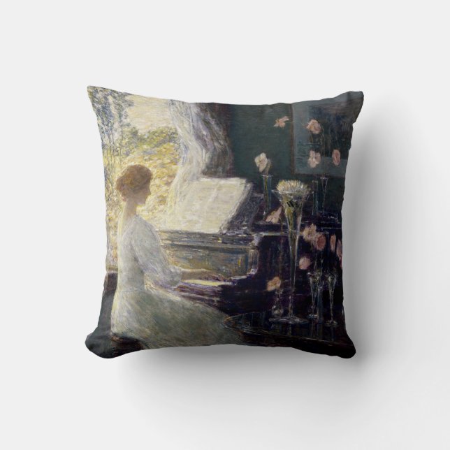 Die Sonata von Frederick Childe Hassam Kissen (Vorderseite)