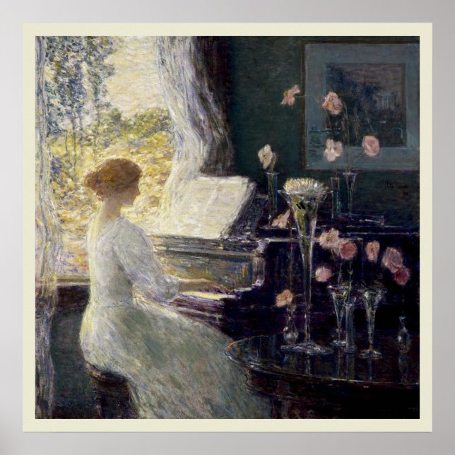 Die Sonata von Frederick Childe Hassam Poster (Vorne)