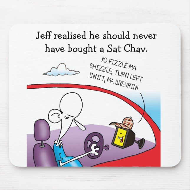 Die sonderbare Mäusematte Gruppen-SATs Chav Mousepad (Vorne)
