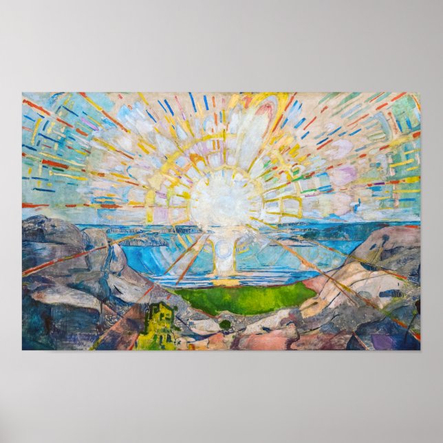 Die Sonne 1909 | Edvard Munch | Poster (Vorne)