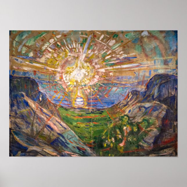 Die Sonne 1916 | Edvard Munch | Poster (Vorne)