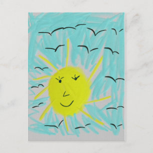 Die Sonne am Himmel Postkarte