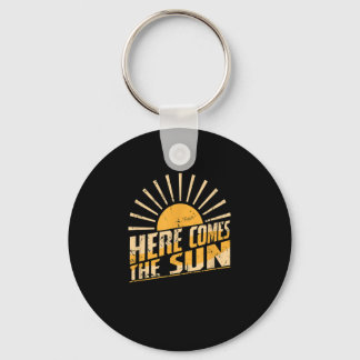 Die Sonne am Horizont kommt hier zur Sonne Schlüsselanhänger